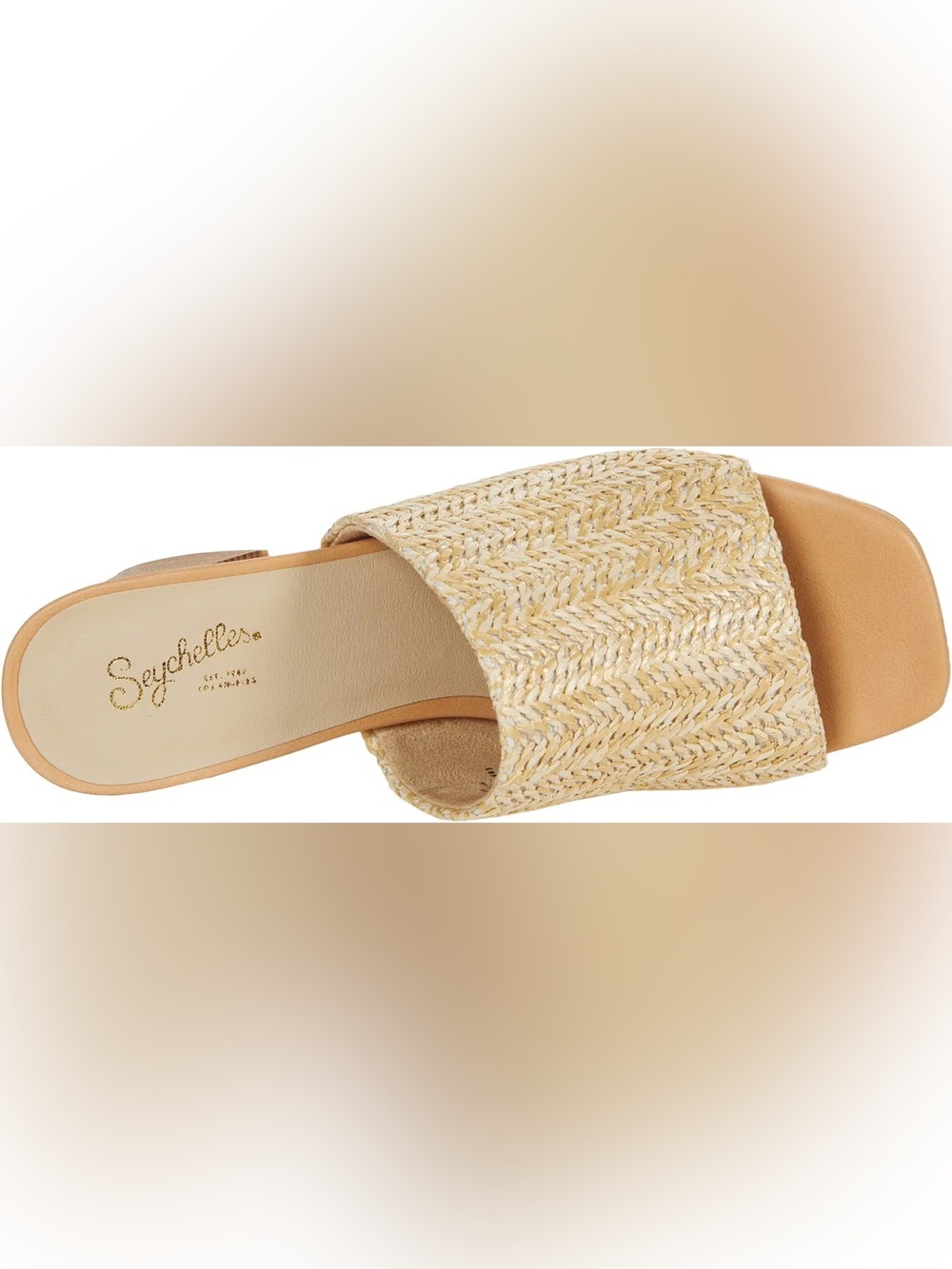 SEYCHELLES Raffia Heeled Mules - Adapt from Anthropologie Size 7.5 - Picture 4 of 6